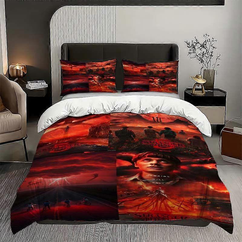 3pcs Poster Collage Pattern Three-Piece Set Soft And Comfortable Bedding Set Suitable for All Seasons