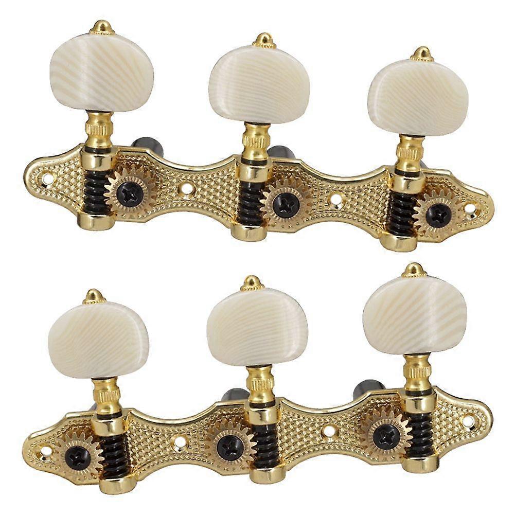 Classical Guitar Tuning Peg Acoustic Guitar Tuners 1:18 Tuning Key 3 Left 3 Right Guitars Knobs Replacement