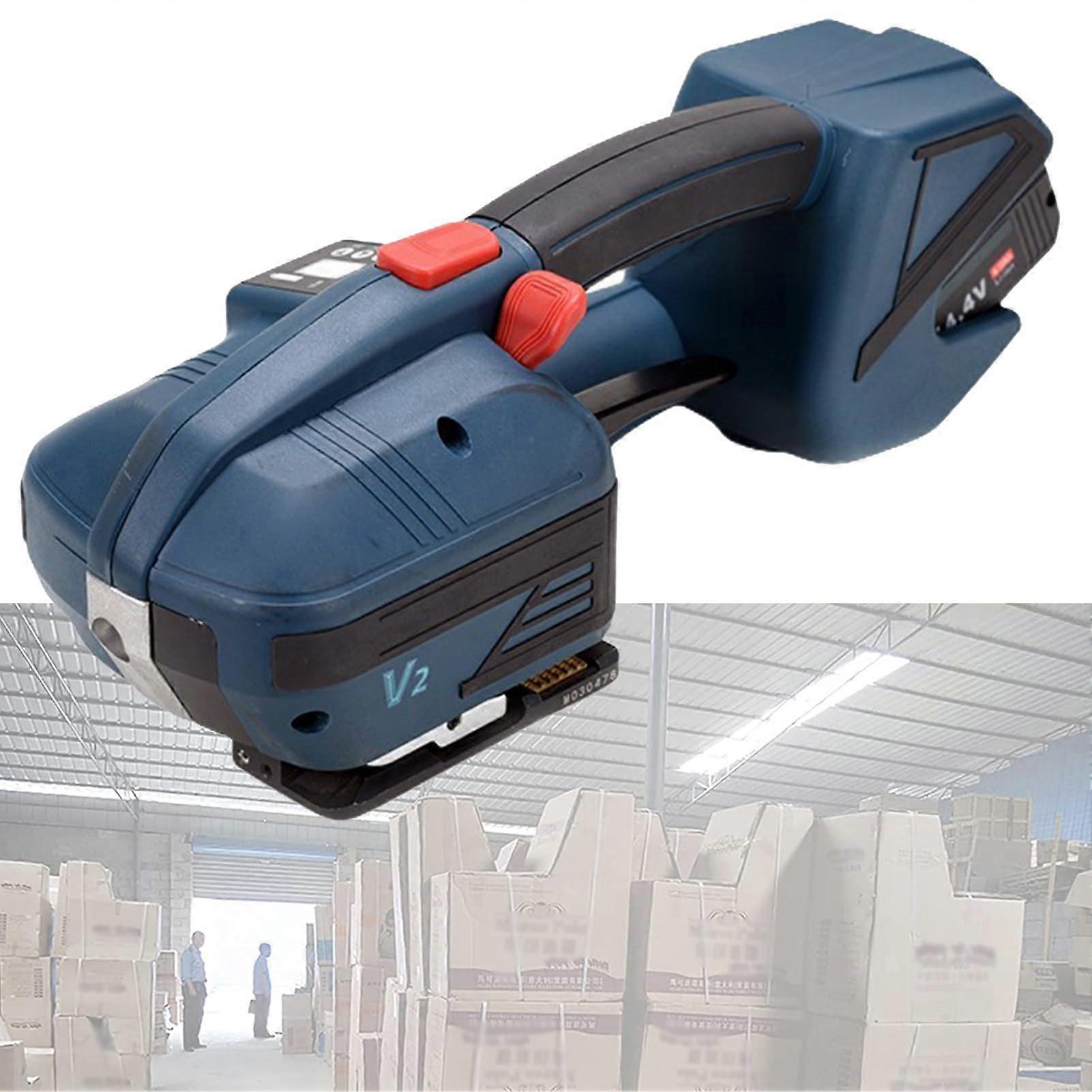 Electric Strapping Tool with Automatic Tension, LCD Display, Fast Welding for 1116mm PP/PET Straps