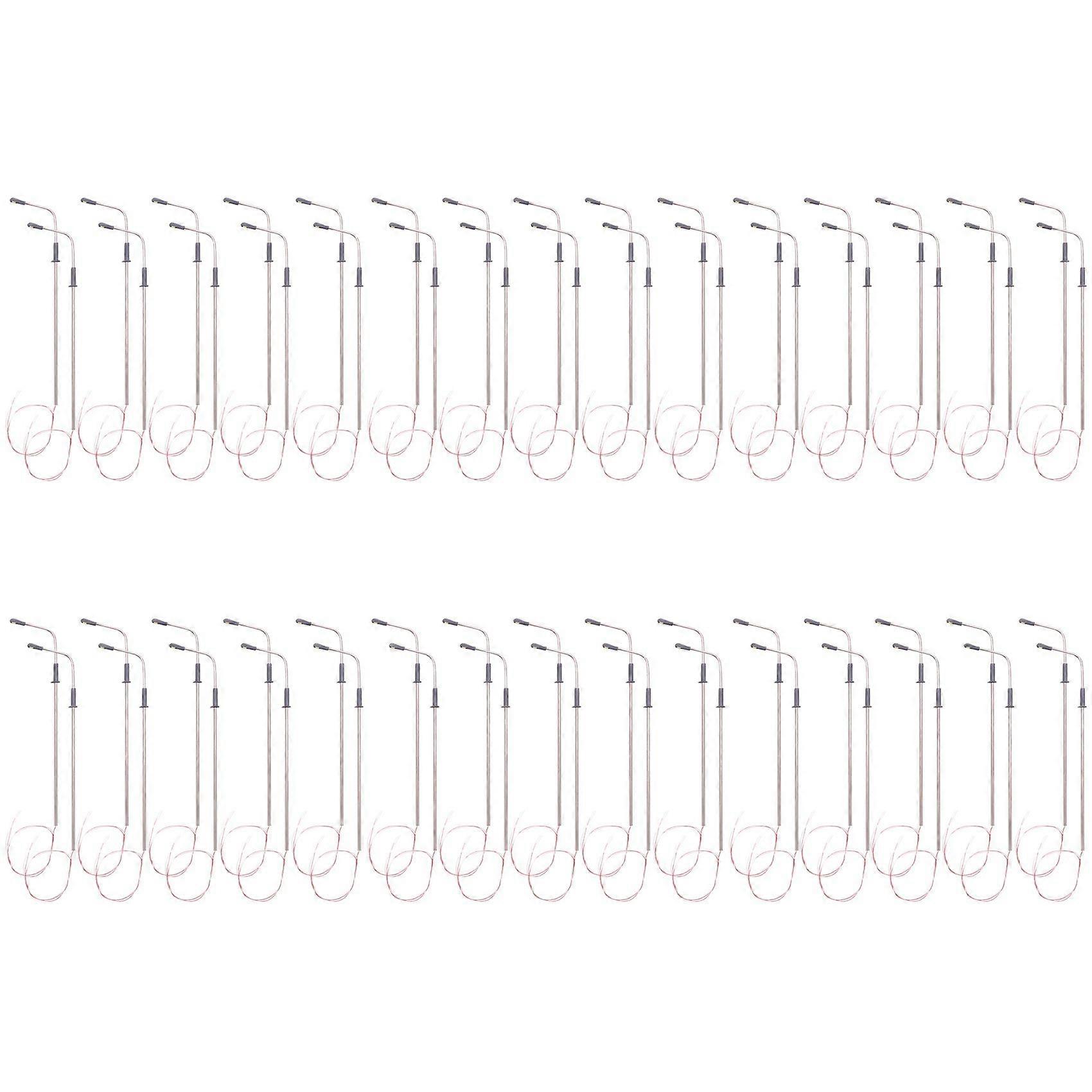 60 Pcs Model LED Street Lamp Lighting Single Head Train Layout Landscape 1: 100