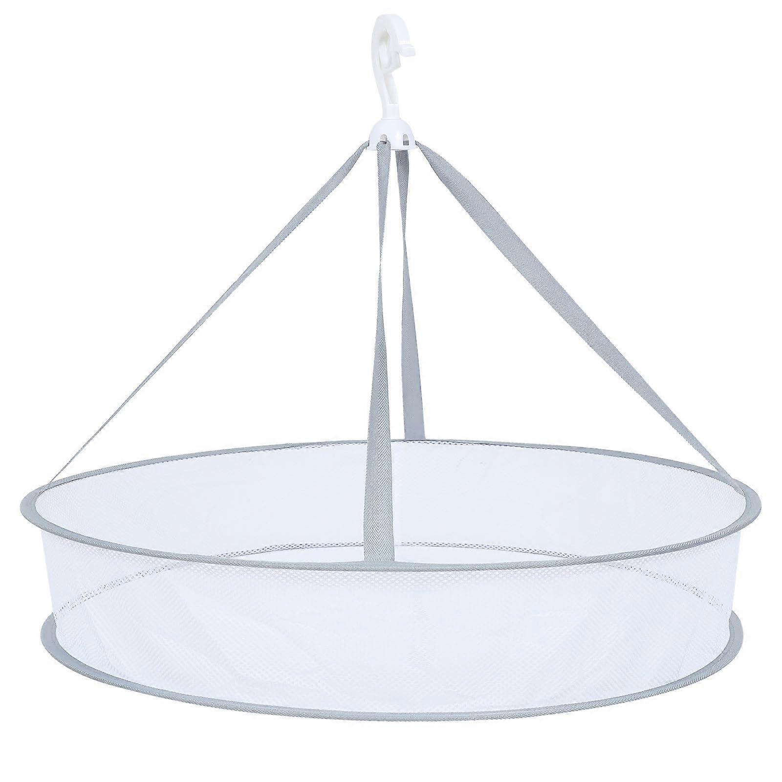 Collapsible Clothes Drying Rack with Foldable Mesh Laundry Basket for Sweaters and Small Spaces