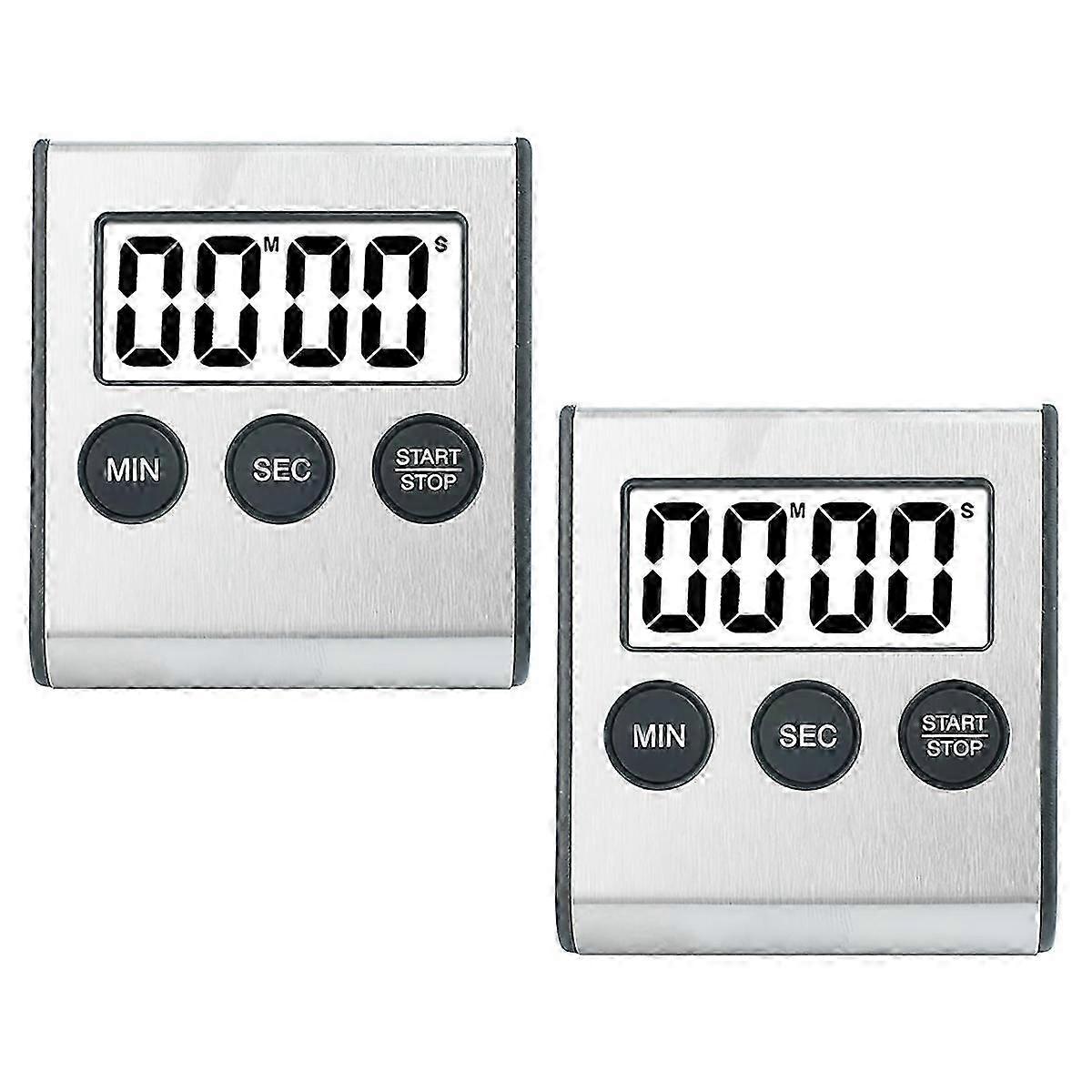 2pcs Kitchen Timer Digital Timer Kitchen Timer Stopwatch Digital Timer with Magnet Egg Timer Digital