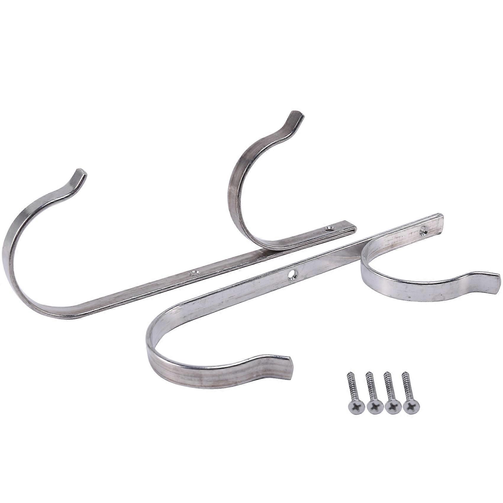 Pool Pole Hanger Premium 2Pcs Aluminium Holder Set