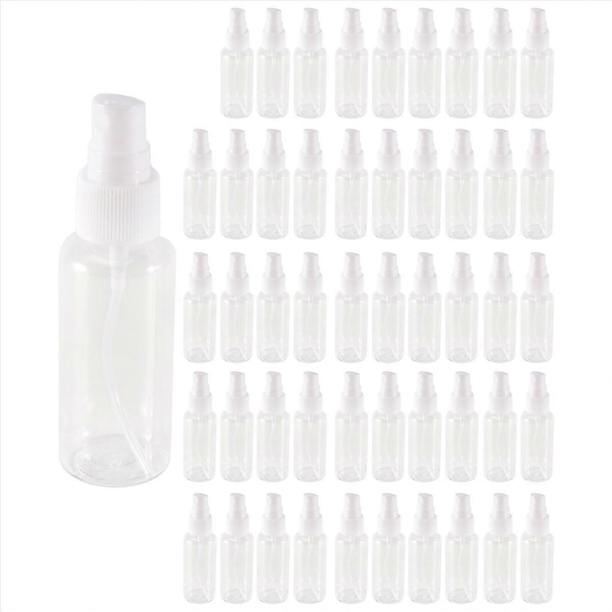 50 Pieces 50Ml Bottles Plastic Empty Refillable Atomiser Bottle