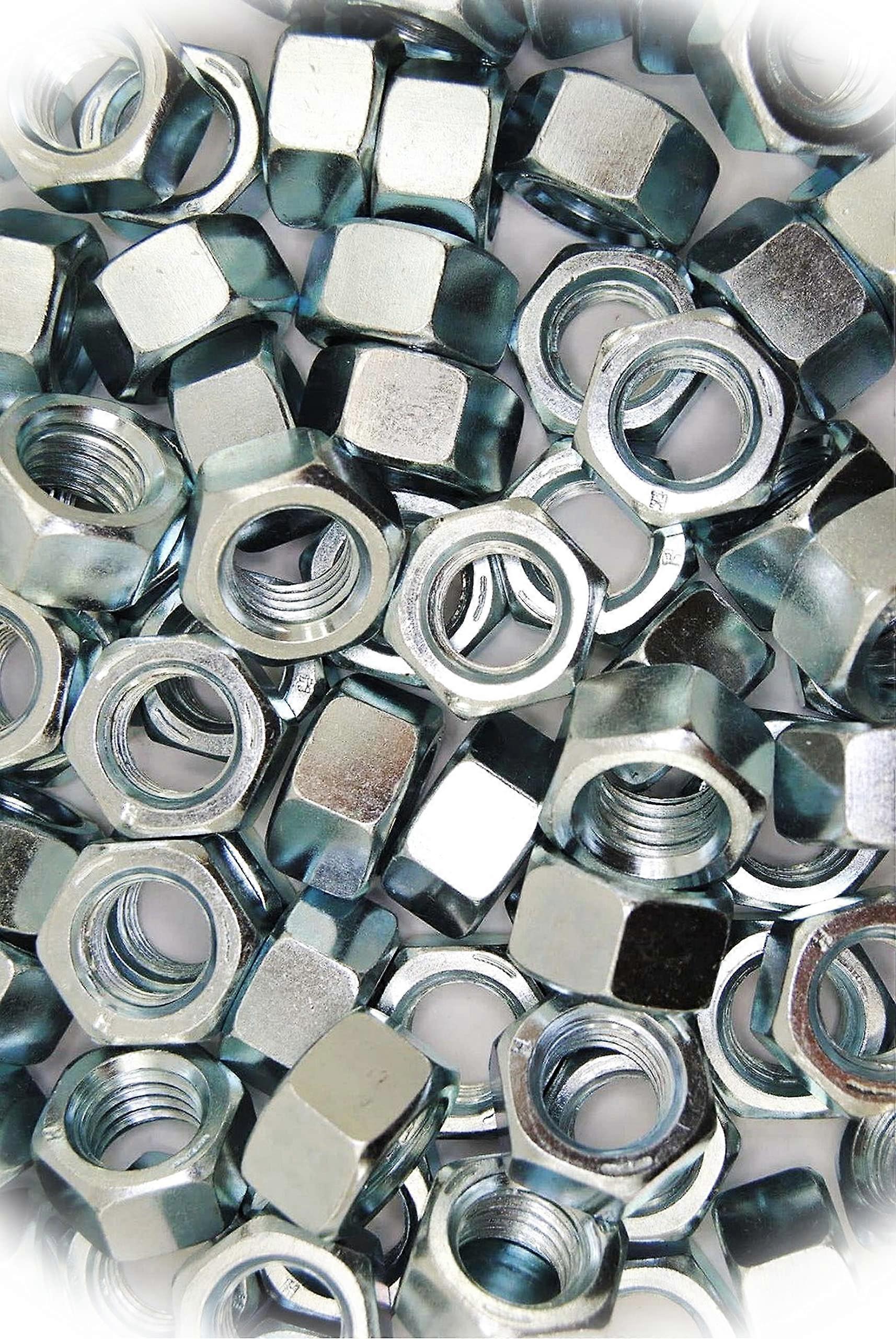 5/811 Grade 5 Hex Nuts Zinc Plated Coarse Thread CorrosionResistant Bulk Pack 100