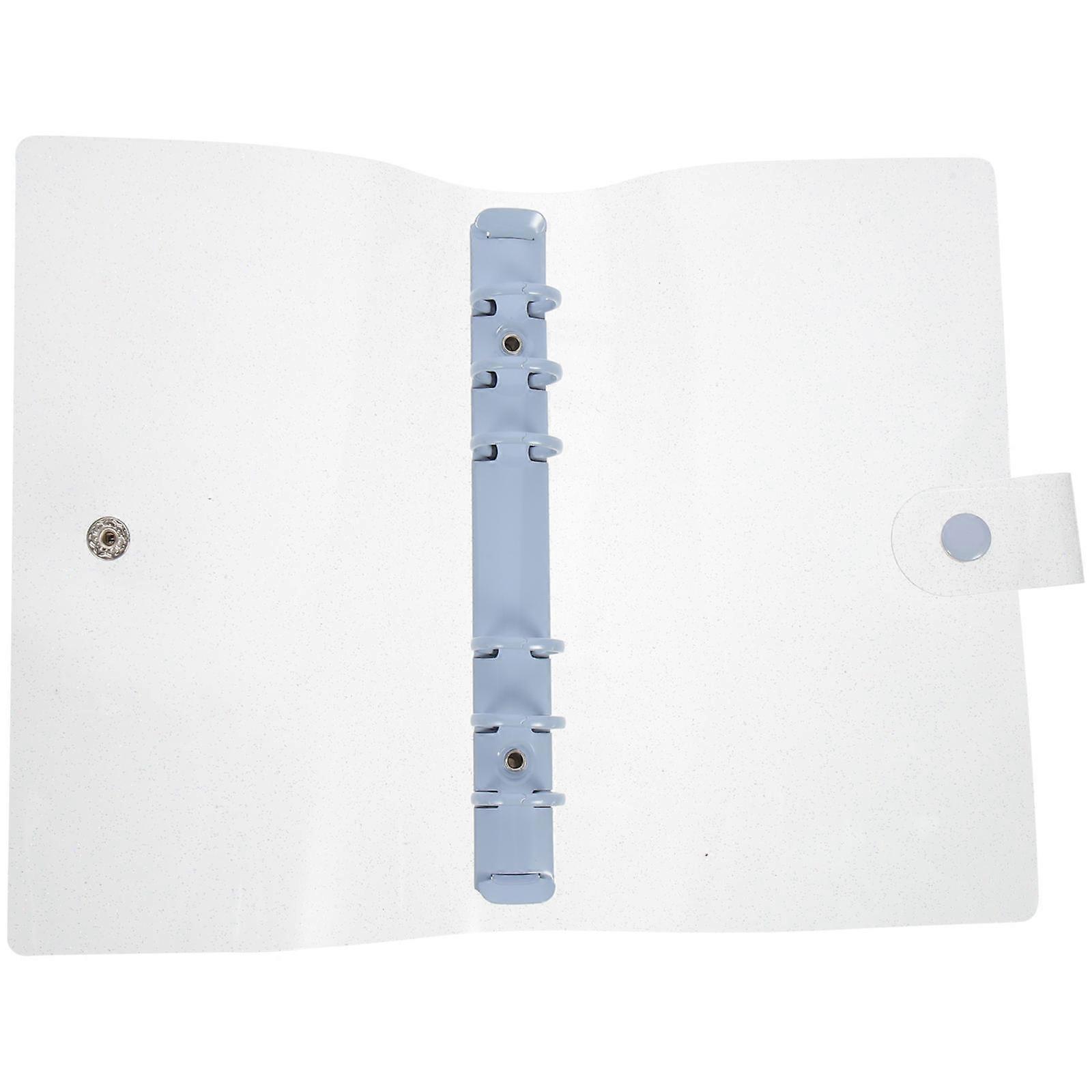 Clear A6 Binder Cover Binder Snap Button Lock for Storage Use