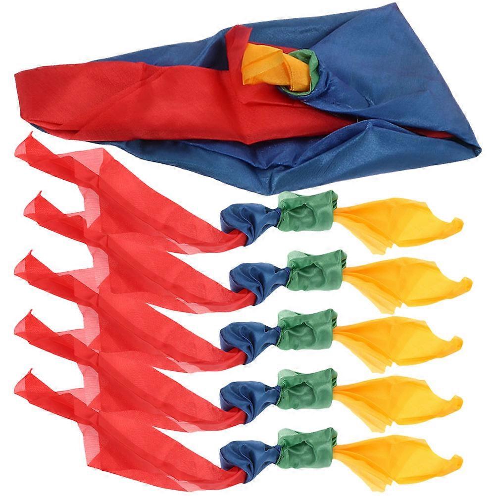 Stage Performance Magician Scarf with Color Change Function 6Pcs Multi