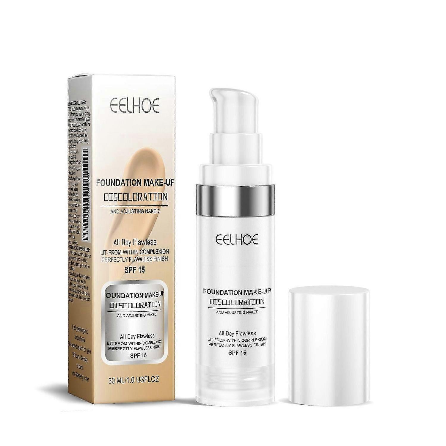 Eelhoe Concealer Color-Changing Foundation zorgt voor langdurige hydratatie zonder vlekken, verheldert en verheldert de teint