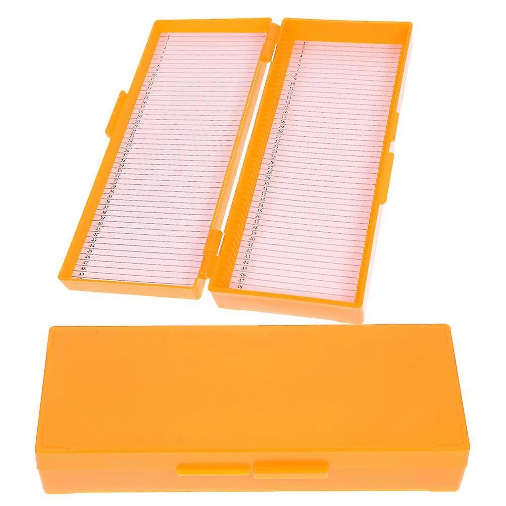 Biological Microscope for Holding Use Orange 2Pcs Reusable
