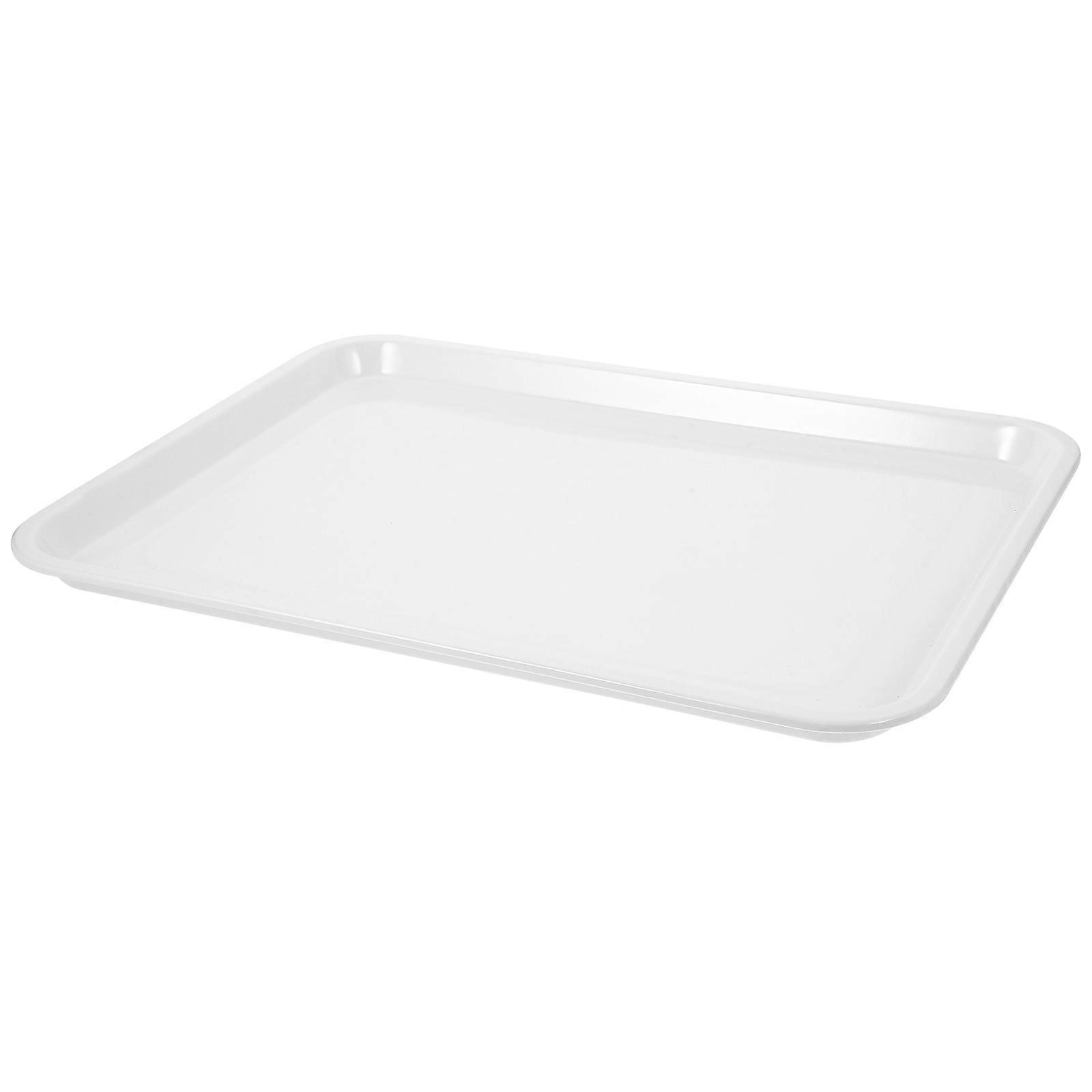 2Pcs Food Serving Tray Rectangular Serving Tray Reusable Dessert Cake Bread Tray