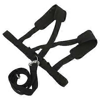 Weight Bearing Supporter Belt Professional Running Training Assist Resistance Band Training Equipment Vest Strap for Gym Workout Training (Black, Upgr