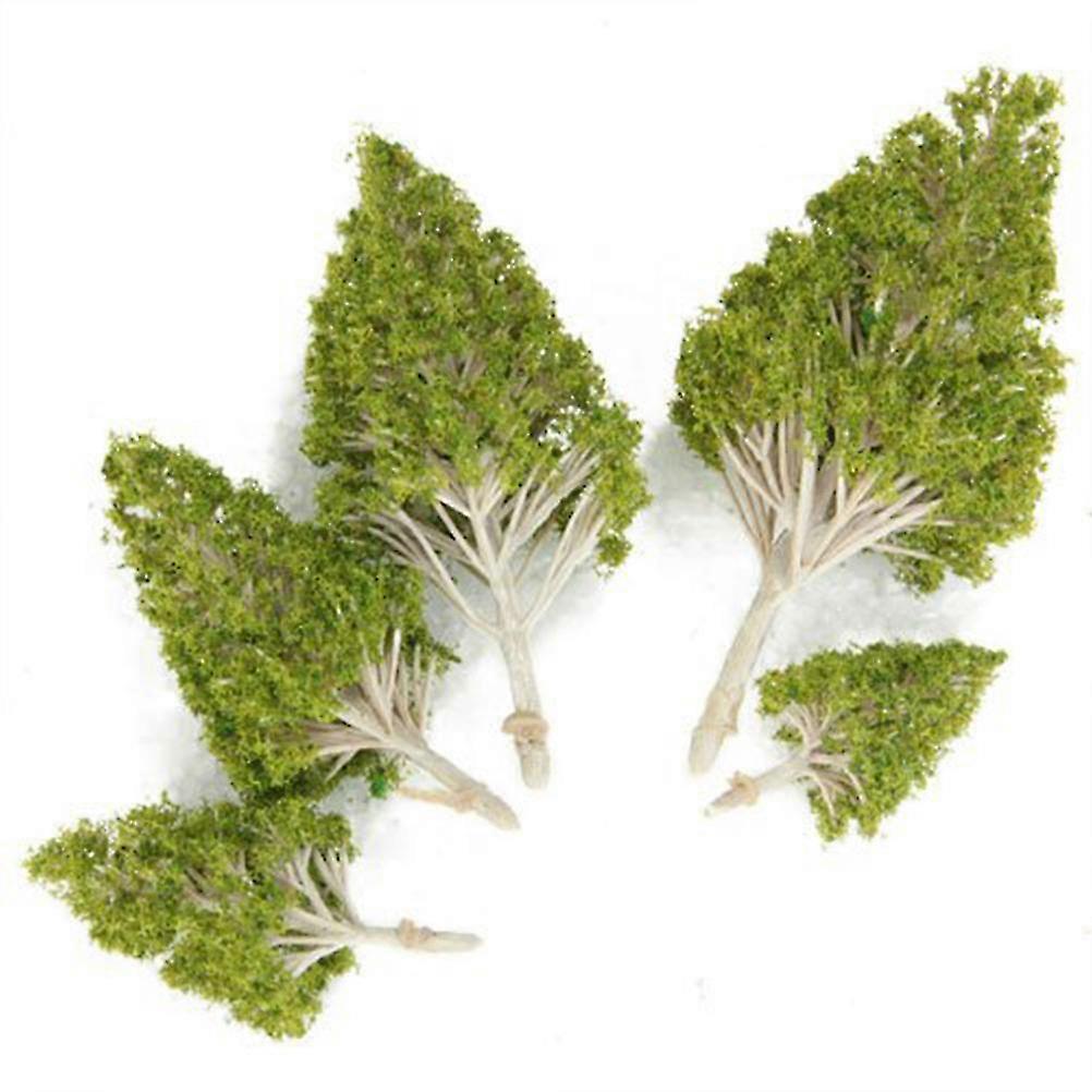 Artificial Mini Tree Shape 5Pcs White Poplar Model Trees Designed compatible with Model Landscape Enhancement
