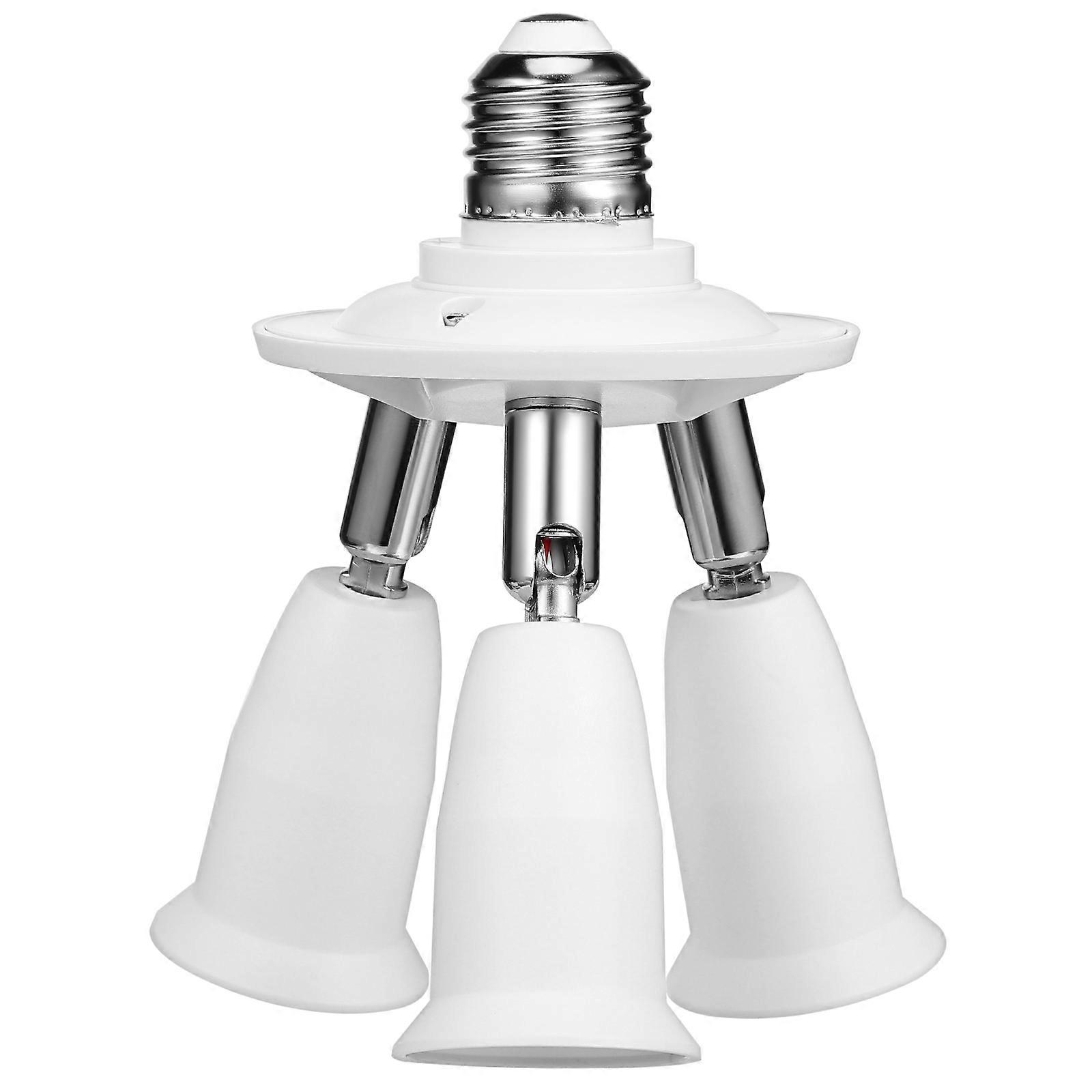 Light Socket Adapter Rotatable Bulb Socket Lamp Socket Light Converter Light Bulb Splitter