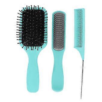 2026 Suitable 3pcs Hair Brush Comb Set Easy Detangling Tail Comb Gasbag Hair Brush Hair Styling Tool Kit for Household