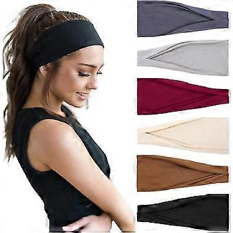 Confezione da 6 fasce elastiche per capelli da donna, per sport e yoga [MI]
