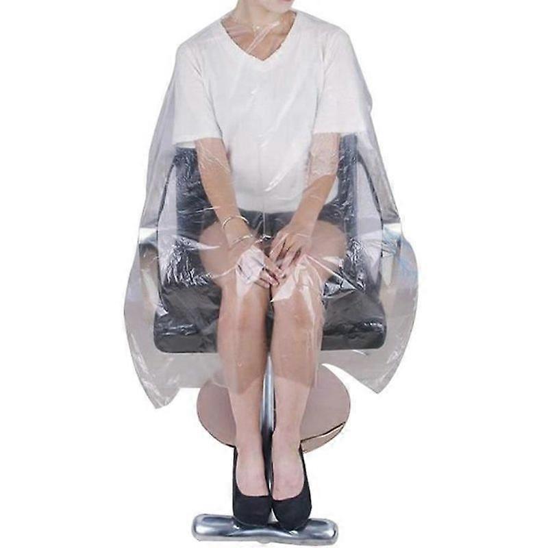 100Pcs Jetable Coiffe Cape Robe de Coiffure Imperméable