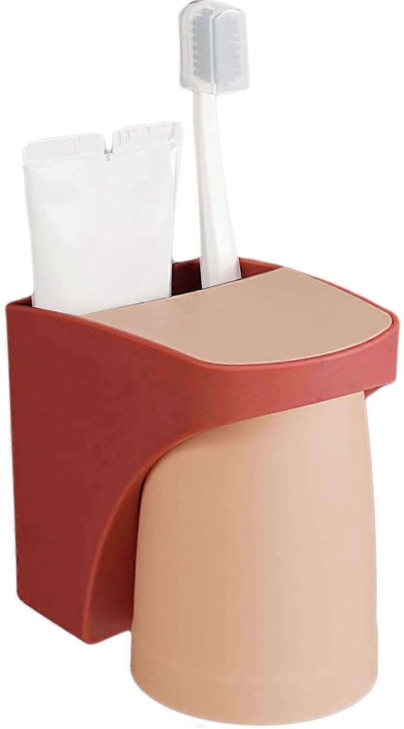 Wall Mounted Toothbrush Holder with Magnetic Cup