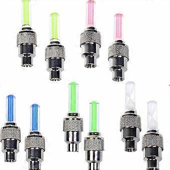 10 stks Fiets LED Flash Band Wiel Ventiel Cap Licht, Auto Fiets Fiets Wiel Licht, 2 Rood, 2 Geel, 2 Blauw, 2 Groen, 2 Multicolor