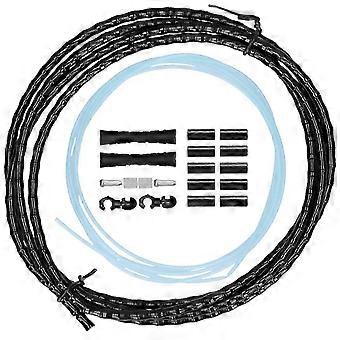 Compatible With ZTTO 1.8M Mountain Bike Brake Cable Housing Kit Aluminum Alloy Shifter Cable TubeBlack )