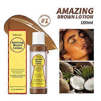 Loción autobronceadora corporal, crema hidratante de bronceado oscuro.