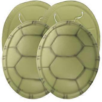 4Pcs Halloween Party Schildkrötenpanzer Requisite Kinder Cosplay Schildkrötenpanzer Bühnenauftritt Kostüm