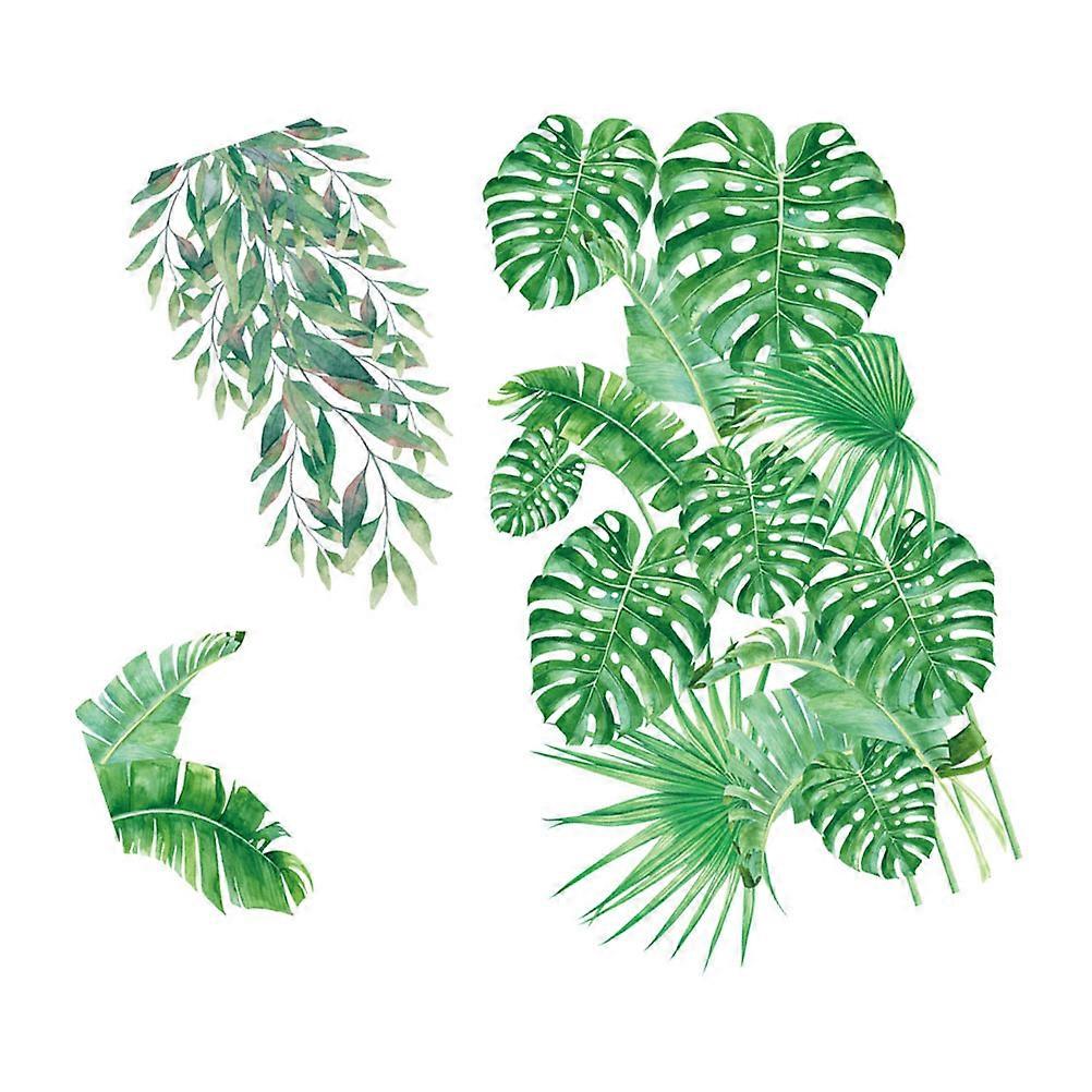 Tropical Leaves Wallpaper Wall Decals for Decor 2Pcs Pack