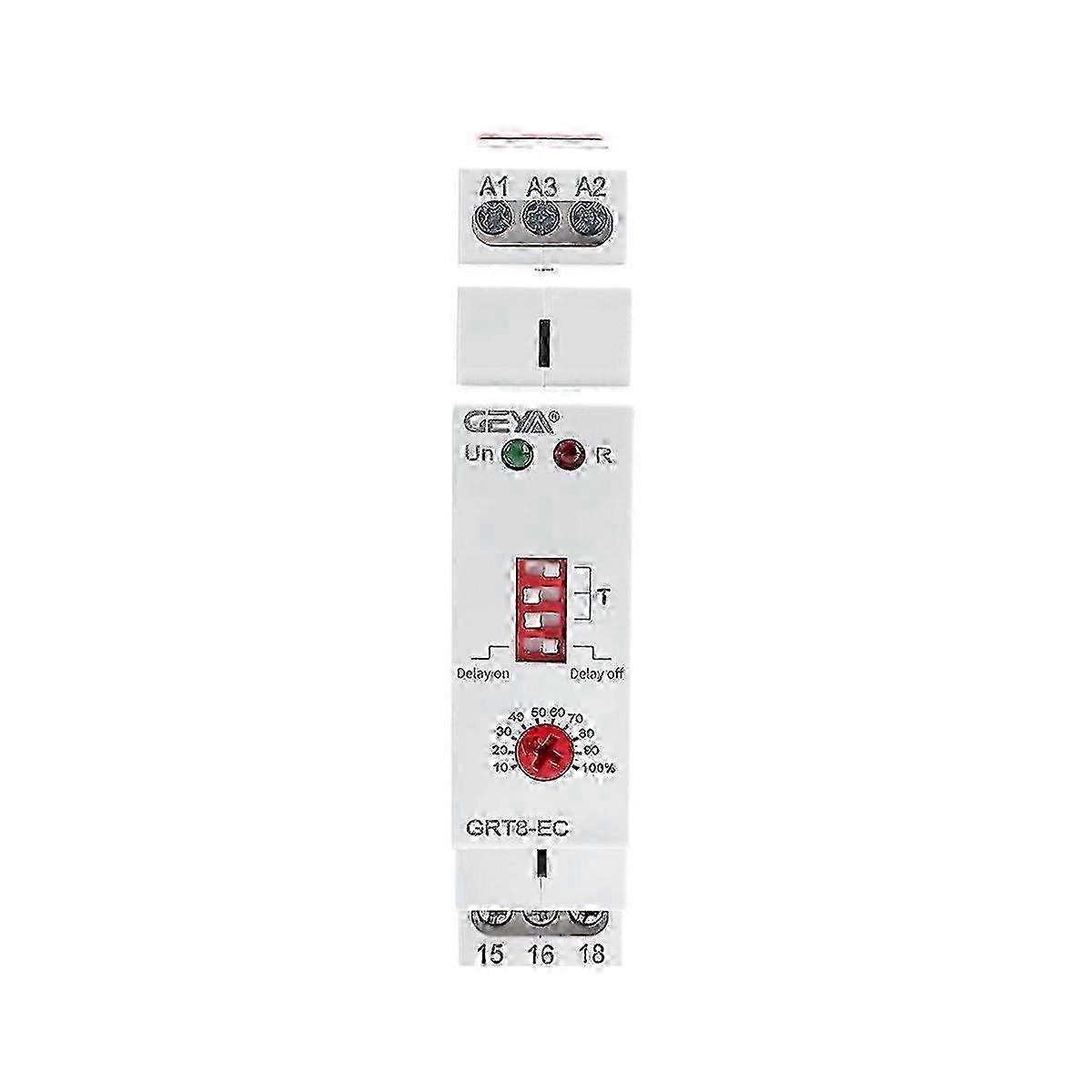 GRT8-EC 10A Dual Function Timer Relay on Delay or Off Delay Relay AC230V Time Relay
