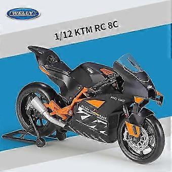 2026 Gaibosi Welly 1:12 KTM RC 8C Alloy Road Racing Motorcycle Model Diecast Metal Street Sports Cross-country Motorcycle Model Children Gi