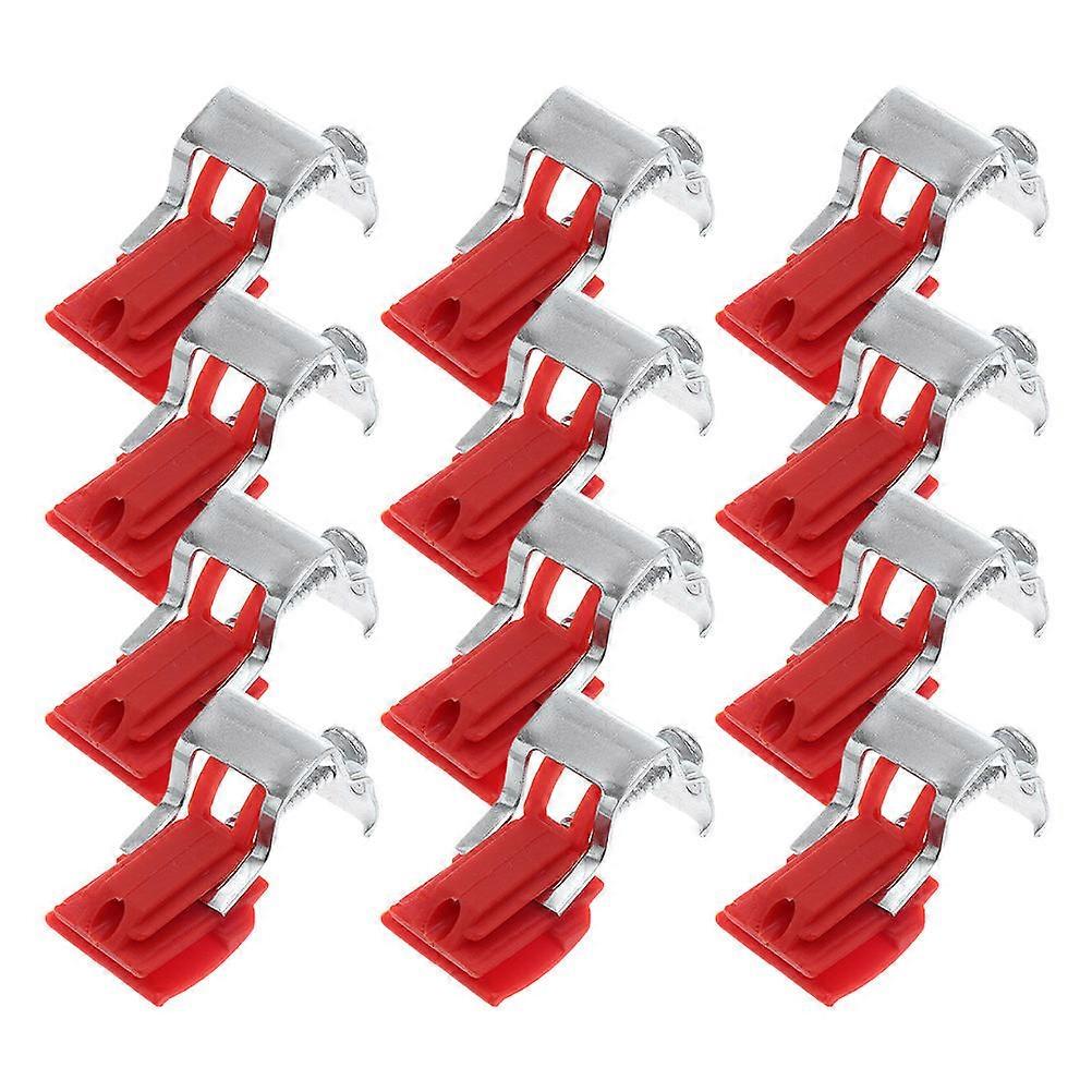 Red Sink Mounting Clips for Kitchen Installation Adjustable 12Pcs Kit
