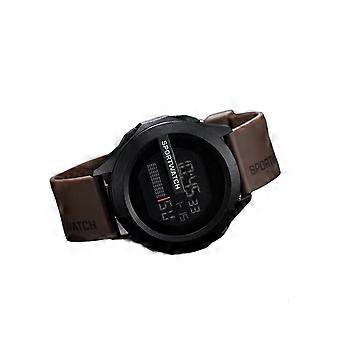 Outdoor-Sport-elektronische Uhr Leuchtende Anti-Tropfen-Armbanduhr für erwachsene Kinder Teenager (Kaffee)