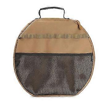 Portable Grill Pan Storage Bag Camping Cast Iron Pot Carry Bag Khaki