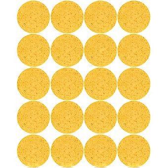 20pcs Gesichtspuderquaste Zelluloseschwamm Puderquaste Make-up-Entferner Schwamm