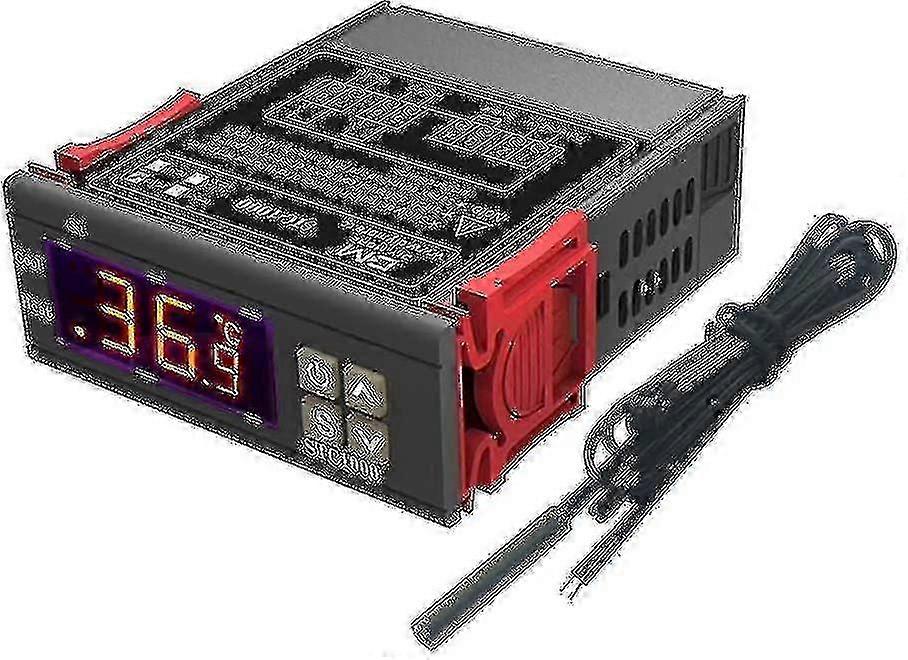 Stc-1000 Temperature Controller, 12v 10a Versatile Digital Thermostat With Ntc Probe compatible with