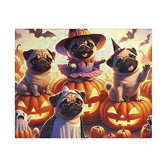Cute Halloween Pugs Puzzle | | Fun Family Activity, FBL-164