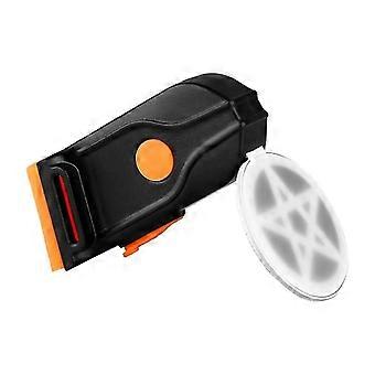 Nuova luce posteriore per bicicletta a LED a forma di cuore, ricaricabile tramite USB, impermeabile, per MTB