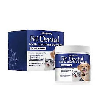 Yegbong Pet Tooth Cleaning Powder, Pet Teeth Clean Stains, Tartar, Deodorant And Fresh Tooth Cleaning Powder