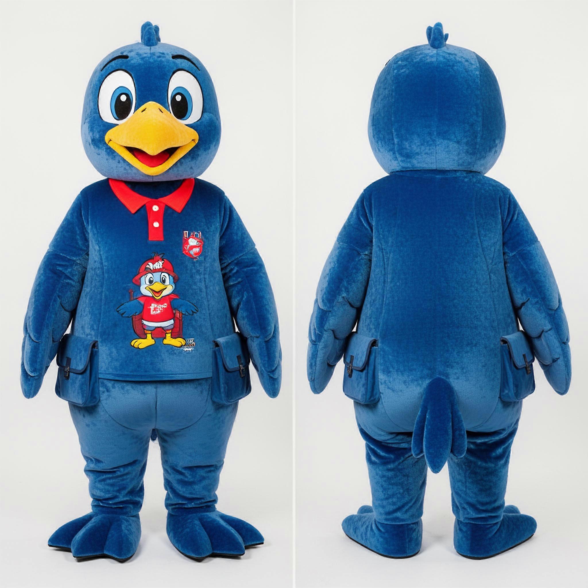 MASTICOT Sky Blue Cartoon Gull Mascot