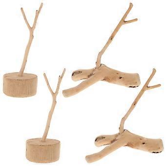 Driftwood for Aquarium Natural Wood Driftwood Tree for Aquarium 4Pcs