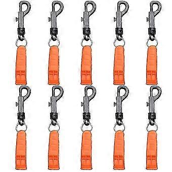 10pcs Whistle With Clip compatible with Kayak Diving Emergency Safety Whistle Signaling Device Outdoor Muti-too