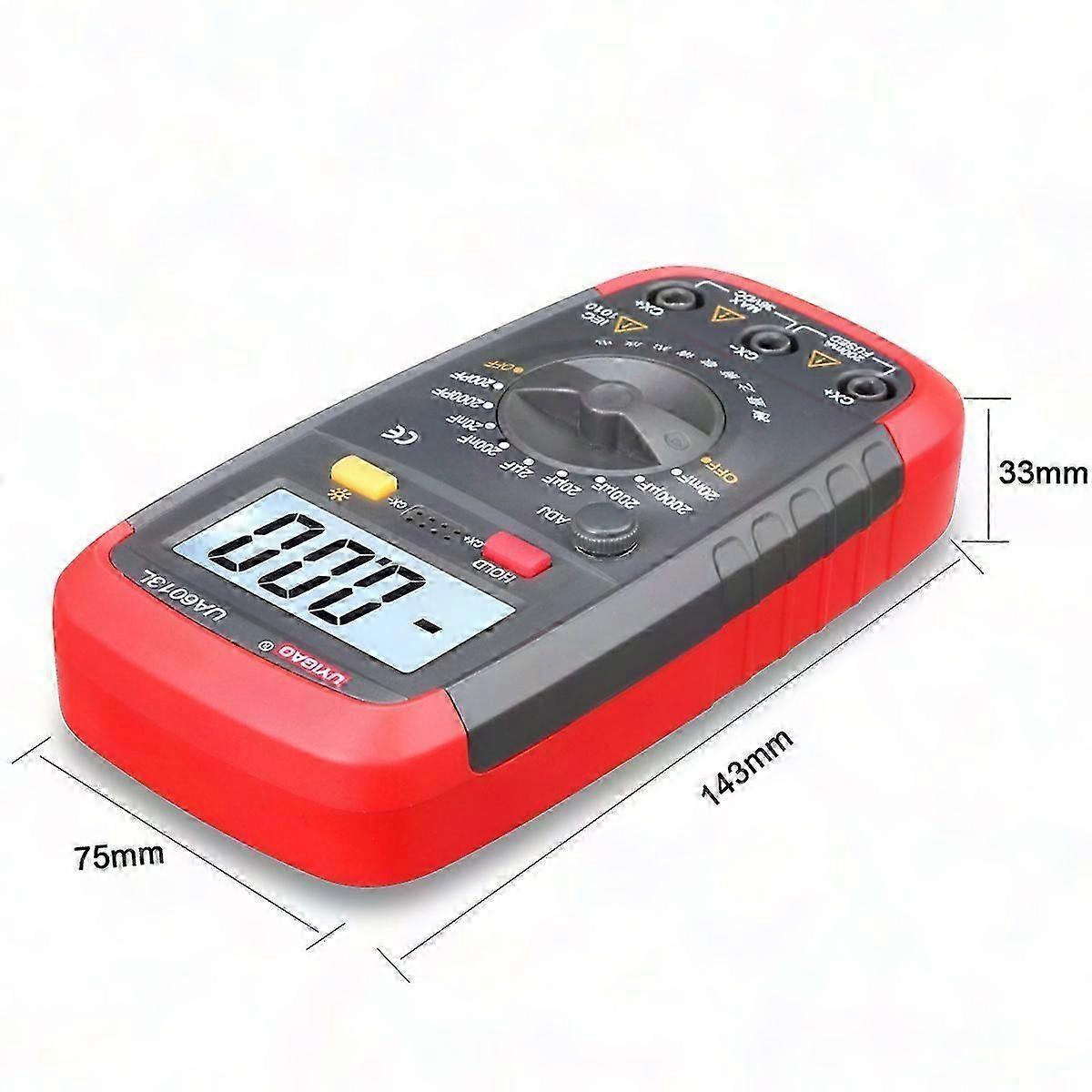 Digital Capacitance Meter - LCD Backlight Capacitor Tester with Safety Case & Display