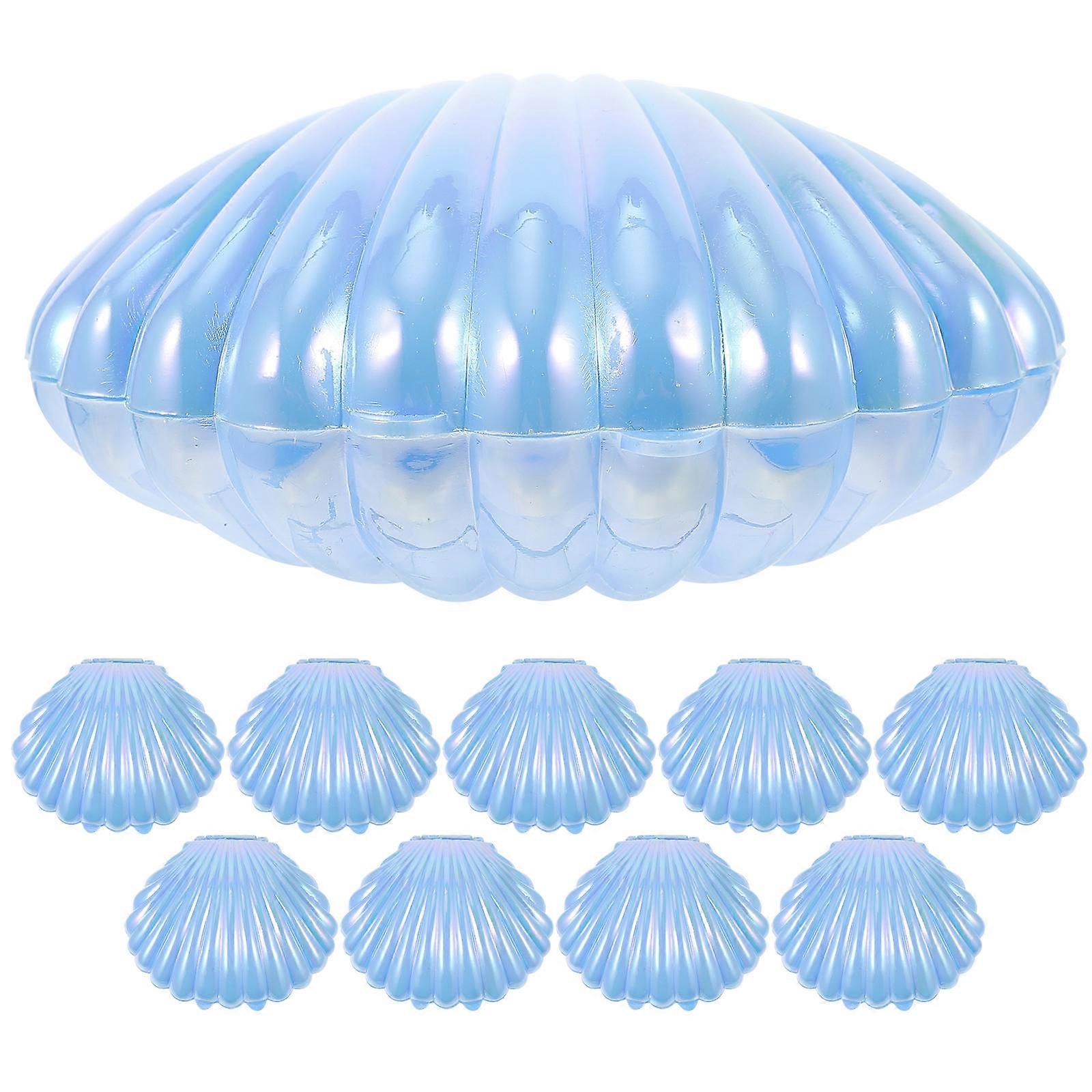 Candy Box for Storage 10Pcs Shell Candy Boxes Sky-Blue Design