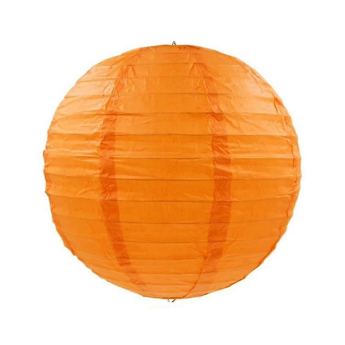4 Inch Orange Foldable Paper Lanterns