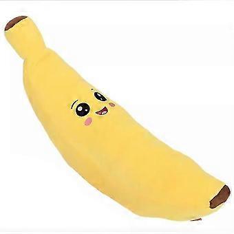 Juguete de peluche relajante con forma de plátano para perros