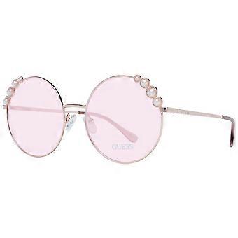Guess Rose Gold Metal Sunglasses