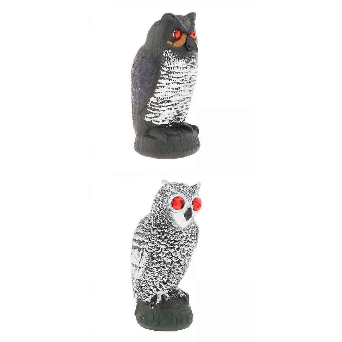2 X Vogelscheuchen Lockvogel Statue, Eule, Vogelabwehr Den