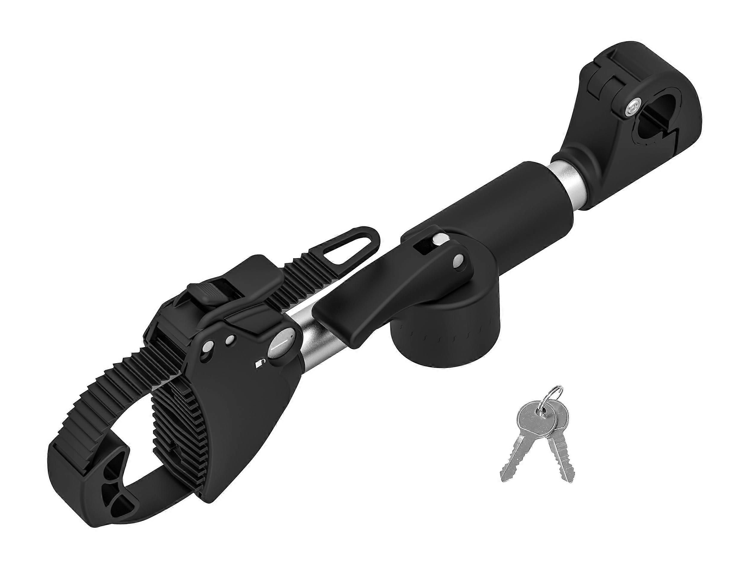 Verstelbare strap-framehouder 27 cm, zwart/zilver