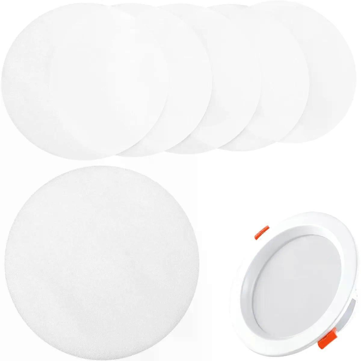6Pcs White Plastic Lampshade Diffuser for Spotlight Glare Covers