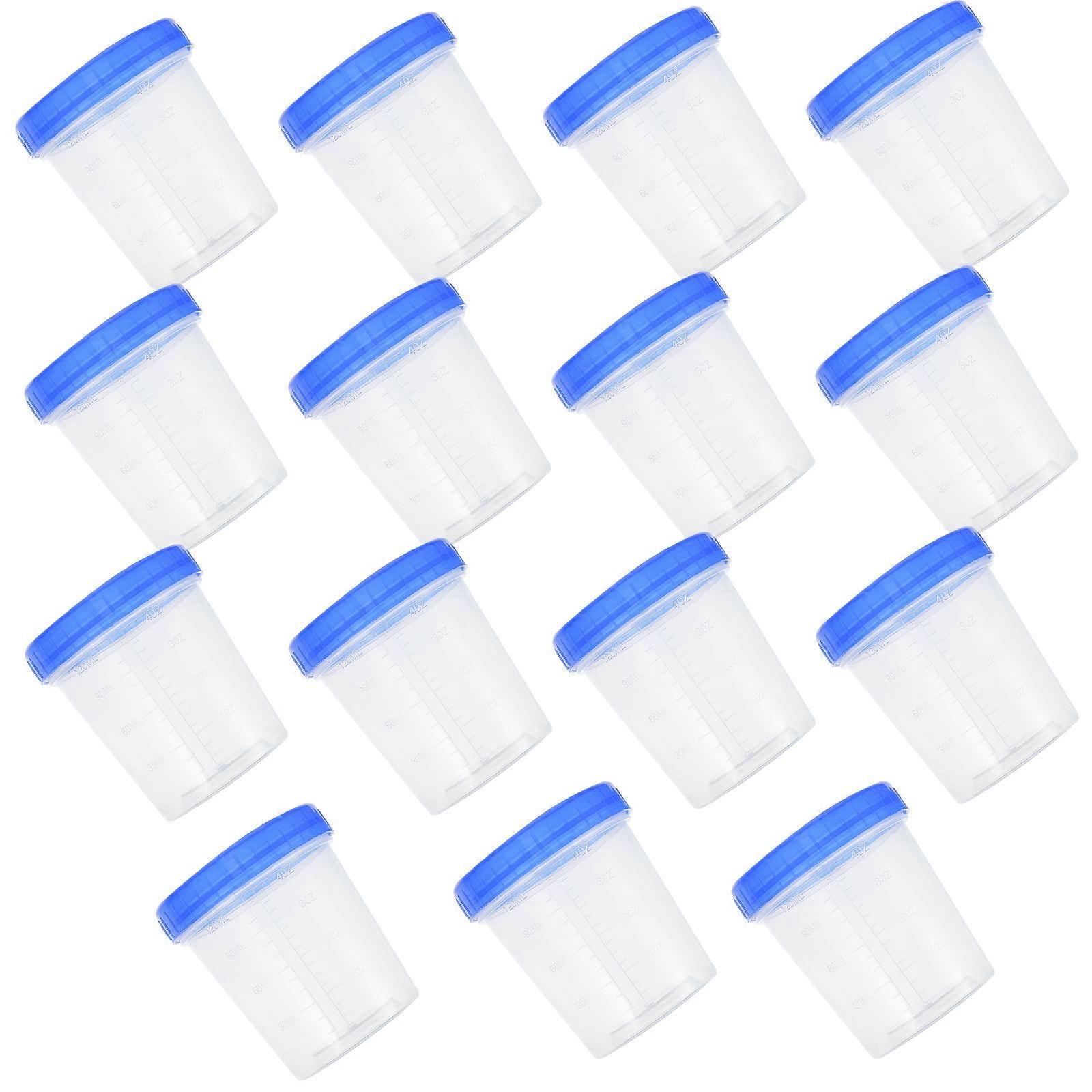 Graduated Measuring Cup Specimen Container for Storage Use 15Pcs