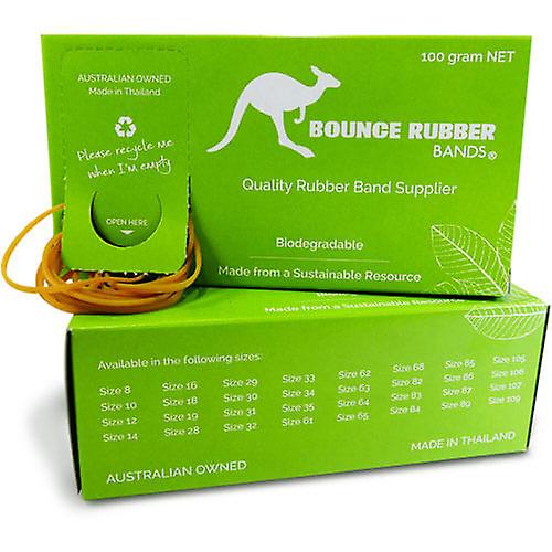 High Quality Ecofriendly Bounce Rubber Bands 100g Assorted Sizes and Colors