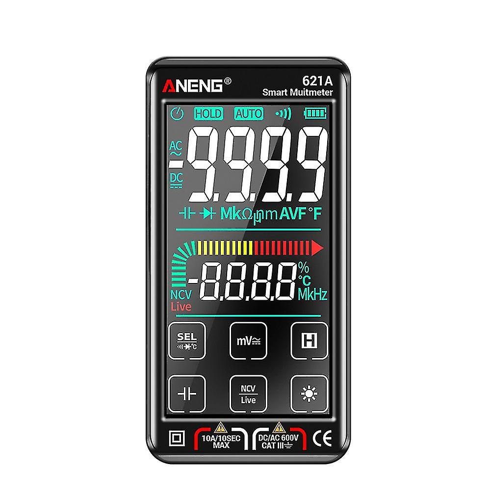 621a Touch Screen Intelligent Digital Multimeter 9999 Counts Range Rechargeable Ncv Universal Mete